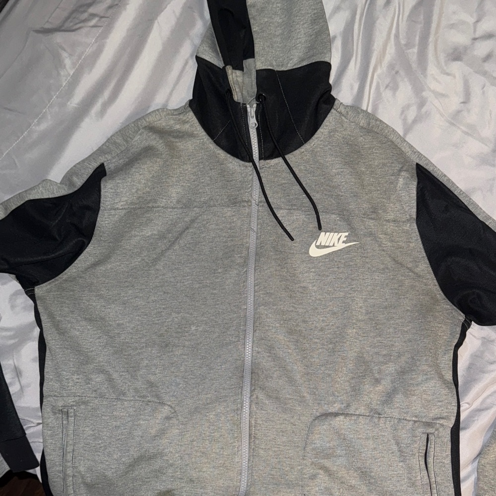 Nike Black and Gray Hoodie